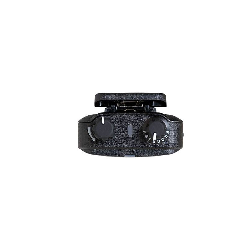 Motorola Minitor VI two-tone voice pager, top view
