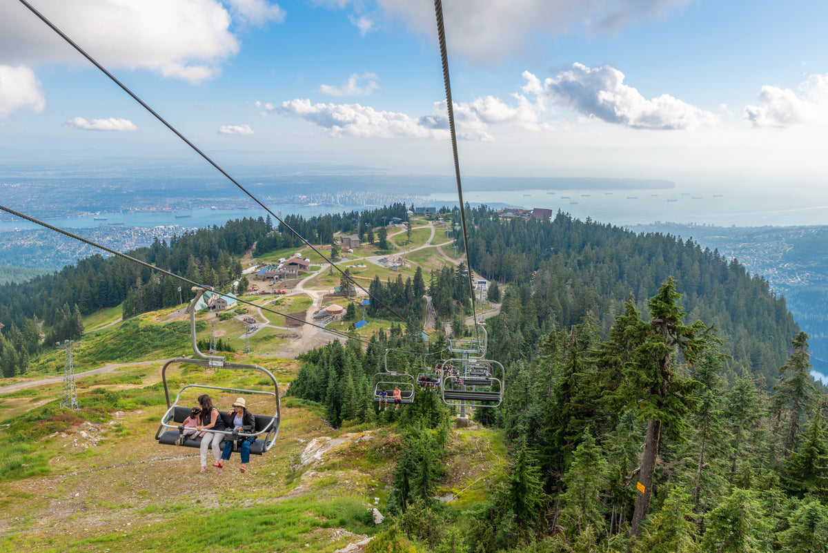 Two way radios in use on Vancouver chair lift