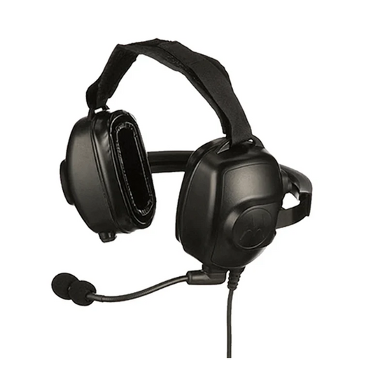 Motorola PMLN8085 behind-the-head dual-muff headset with boom microphone