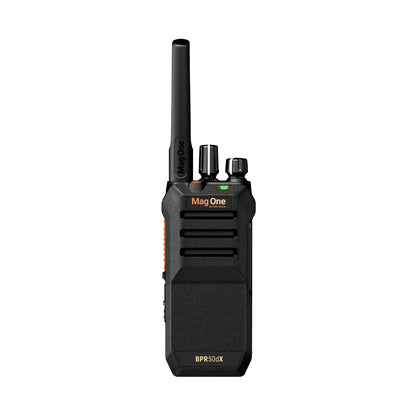 Motorola BPR50dx portable two-way radio, front view