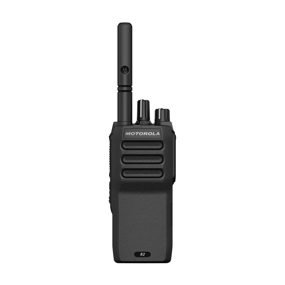Motorola MOTOTRBO R2 portable two-way radio, front view