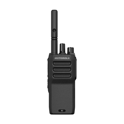 Motorola MOTOTRBO R2 portable two-way radio, front view