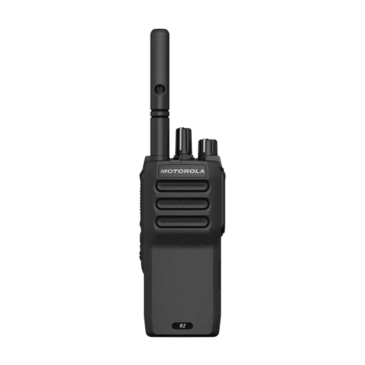 Motorola MOTOTRBO R2 portable two-way radio, front view