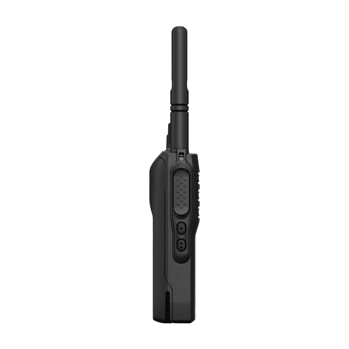 Motorola MOTOTRBO R2 portable two-way radio, side view