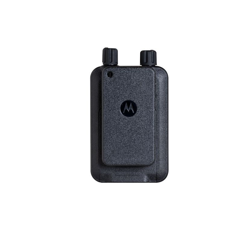 Motorola Minitor VI two-tone voice pager, back view