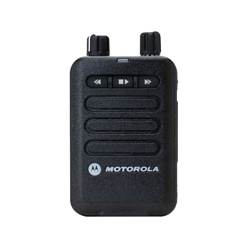 Motorola Minitor VI two-tone voice pager, front view