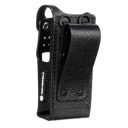 Motorola PMLN5838A hard leather carry case for XPR7550 and XPR7580e radios, additional view