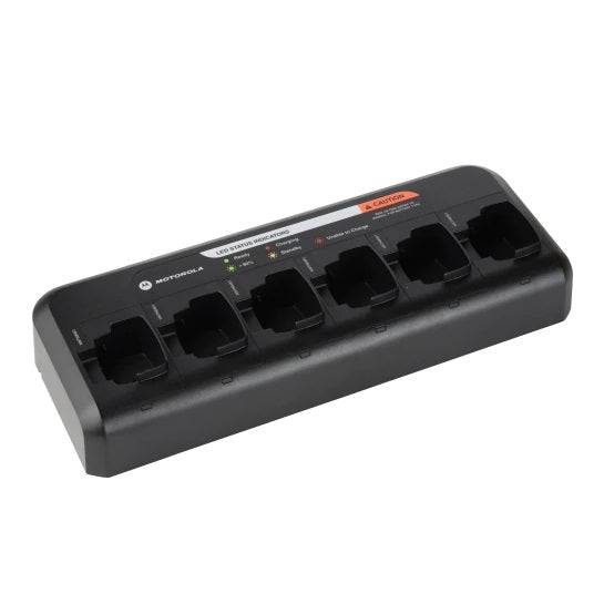Motorola PMLN6597A six-pocket multi-unit charger for CP185 and CP100d radios