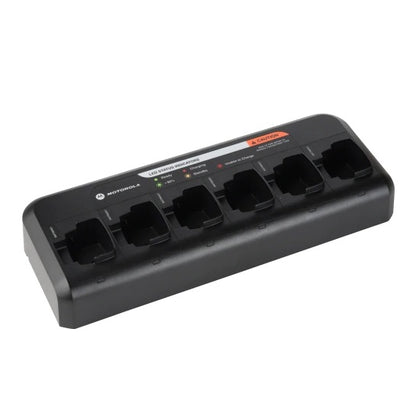 Motorola PMLN6597A six-pocket multi-unit charger for CP185 and CP100d radios