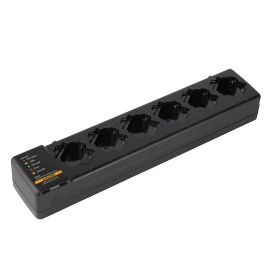 Motorola PMLN8569 six-pocket multi-unit charger for TLK110 and SL300 Series radios