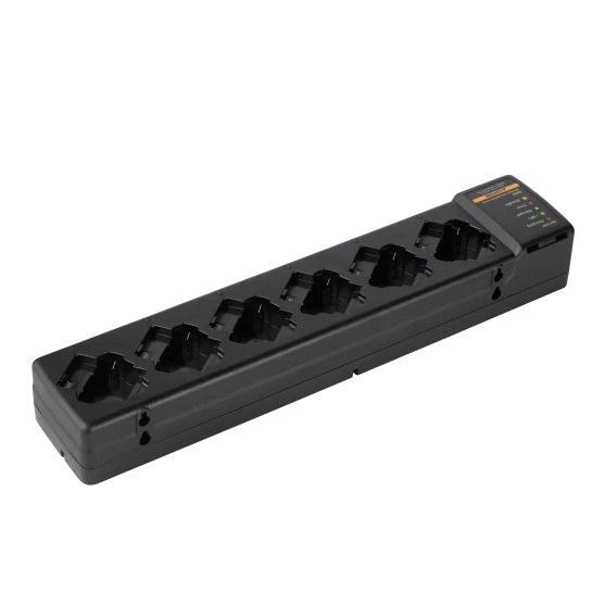 Motorola PMLN8569 six-pocket multi-unit charger for TLK110 and SL300 Series radios, additional view