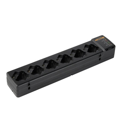 Motorola PMLN8569 six-pocket multi-unit charger for TLK110 and SL300 Series radios, additional view