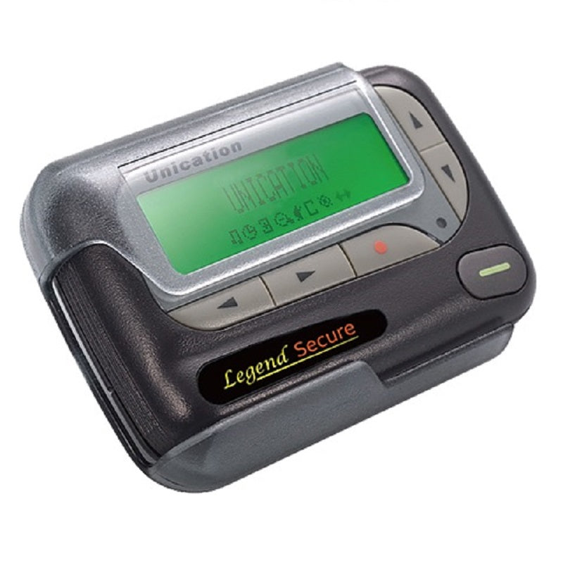 Unication Alpha Legend Secure four-line alphanumeric pager